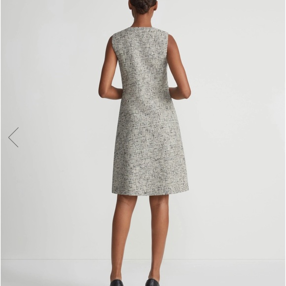 lafayette 148 new york LINEN-COTTON BOUCLÉ TWEED
BUTTONED DRESS size 6 - Picture 3 of 10
